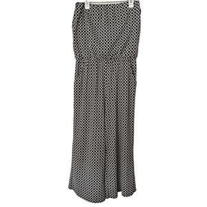 Tecera Large Sleeveless Jumper Black and White